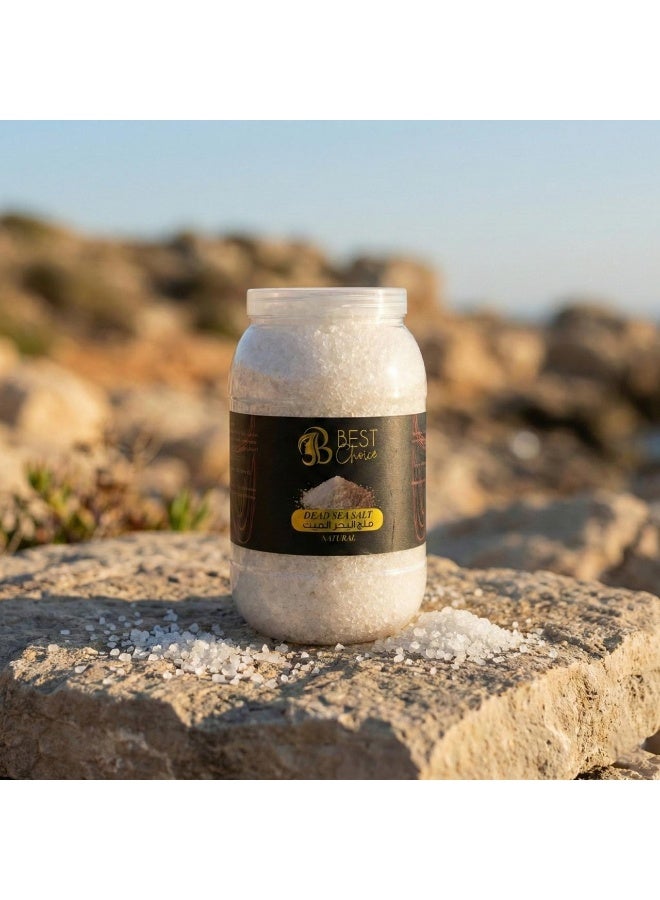 Best Choice Dead Sea Salt Premium Natural Bath Salt 5Kg Jar for Skin Body Hair Care and Relaxation - Natural - Image 5